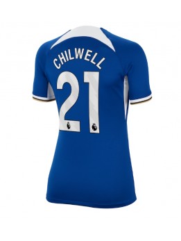 Ženski Nogometna dresi replika Chelsea Ben Chilwell #21 Domači 2023-24 Kratek rokav